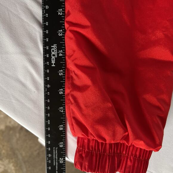 Vintage CB Sports Thinsulate Jacket Mens medium Full Zip/Button -Red Black White - Picture 11 of 15